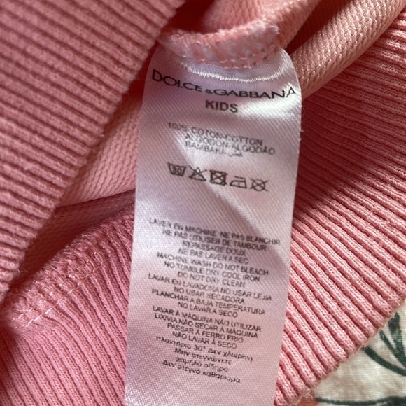 Dolce & Gabbana sweatshirt light pink - Picture 6 of 6